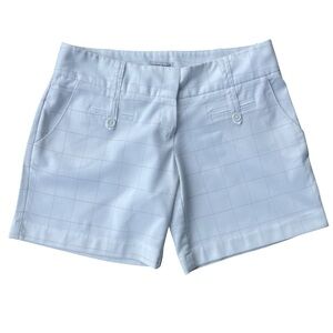 Guess Jeans White Windowpane Plaid Shorts Women’s Size 26